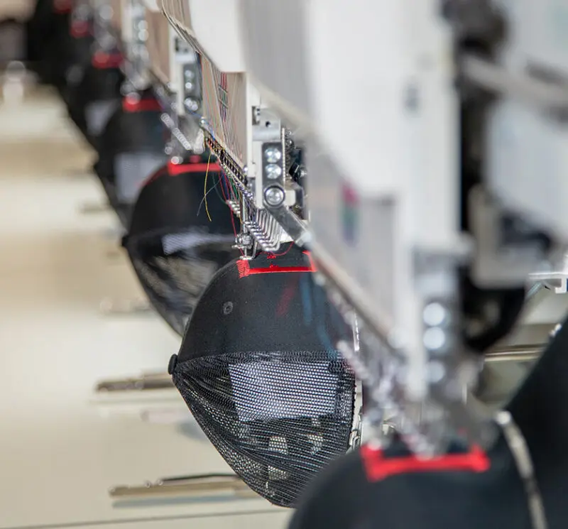 Professional embroidery with multiple imprint locations Hats featuring multi-location embroidery for custom branding