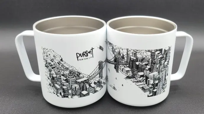 Precision Rotary Printing for Curved Surfaces Rotary printing on cylindrical drinkware for custom branding