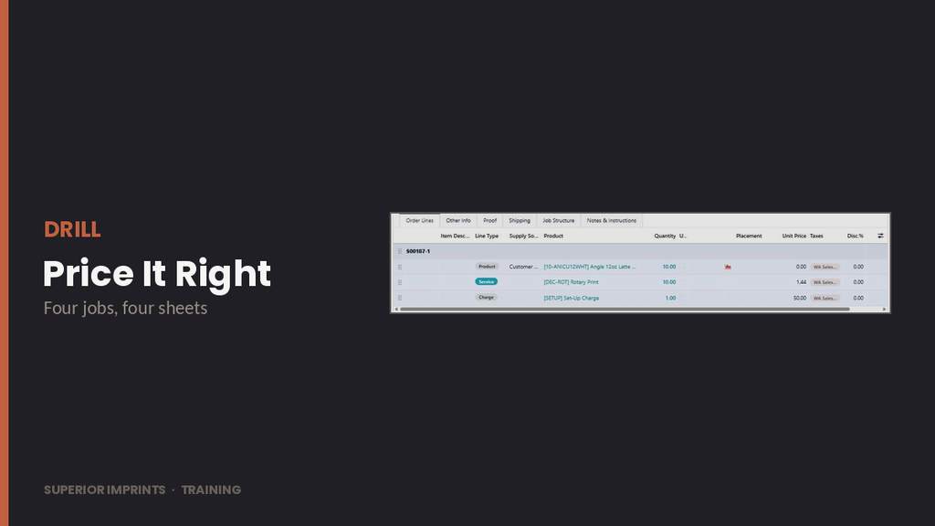Drill · Price It Right